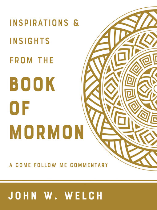 Title details for Inspiration and Insights from the Book of Mormon by John W. Welch - Wait list
